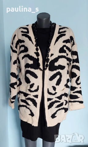 Два броя / Жилетка с джобове "Zara" - вълна и мохер / голям размер, снимка 8 - Жилетки - 28153166