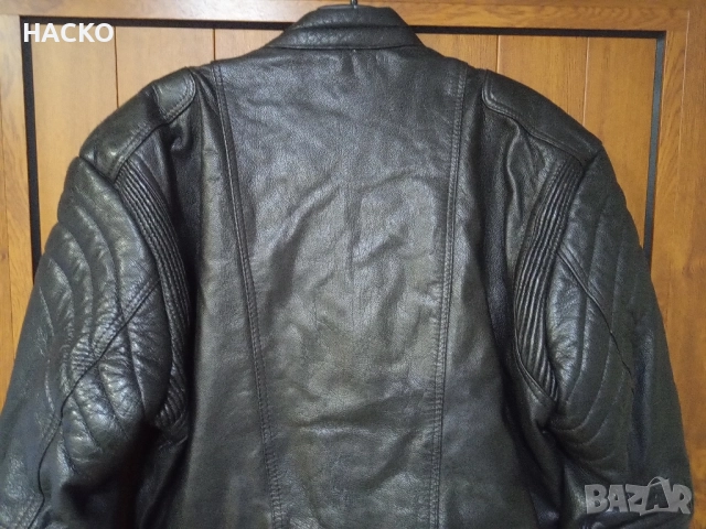 Моторджийско Кожено Яке 100% Естествена Кожа Размер 50 Made in Pakistan, снимка 8 - Аксесоари и консумативи - 52041501
