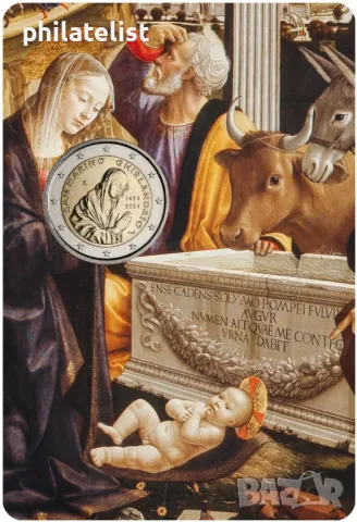 Комплект - Сан Марино 2024 - 2 евро - Декларация за граждански права + Доменико Гирландайо BU, снимка 13 - Нумизматика и бонистика - 48145738