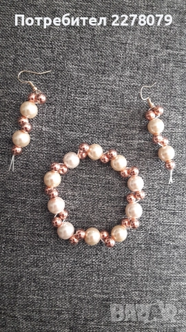 Гривни и обеци от полускъпоценни камъни - ръчна изработка, снимка 15 - Бижутерийни комплекти - 44714828