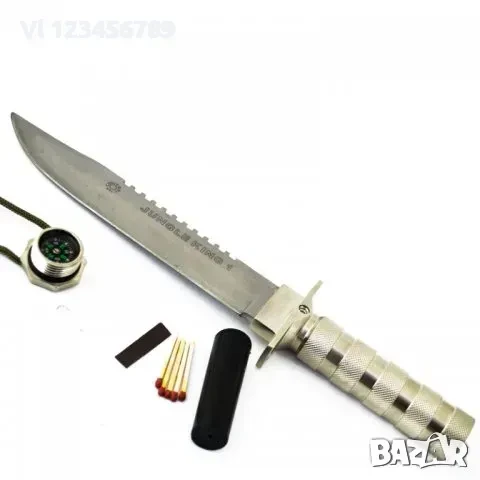 Ловен нож JUNGLE KING А-19 Черен/Бял-220х355, снимка 5 - Ножове - 50673376