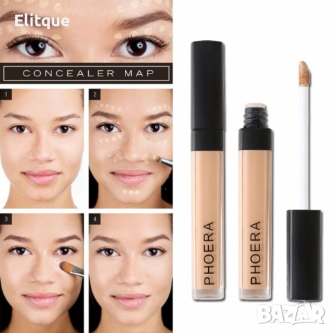 Течен коректор за лице с дълготраен ефект в удобен апликатор PHOERA - HZS304, снимка 14 - Други - 52830670