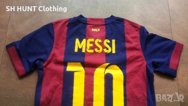 NIKE FC BARCELONA MESSI Kids Football T-Shirt Размер 10-12 г/ 137-147см детска футболна тениска 8-66, снимка 3 - Детски тениски и потници - 53126646