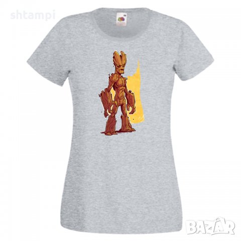 Дамска тениска Marvel Groot 1 Игра,Изненада,Подарък,Геймър,, снимка 6 - Тениски - 36741050