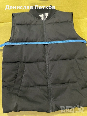 Черен мъжки елек, снимка 4 - Якета - 54059521