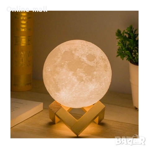 3D Лампа Луна с арома дифузер и овлажнител – 2 в 1 декоративна и функционална лампа, снимка 3 - Други стоки за дома - 53244036