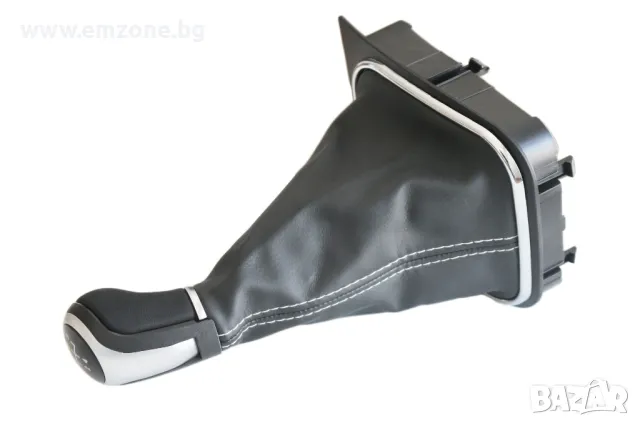 Кожена топка за скоростен лост с маншон и рамка за VW GOLF 5 V 6 VI PLUS JETTA 6 скорости, снимка 6 - Аксесоари и консумативи - 50341924