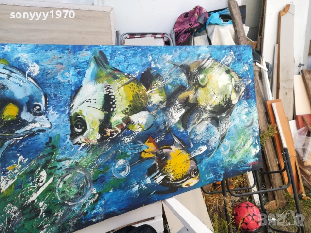 РИБИ-ГОЛЯМА КАРТИНА 1510251553, снимка 7 - Картини - 52064187