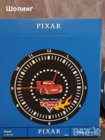 НОВ Стенен Часовник Disney Cars Колите, снимка 7 - Стенни часовници - 54108410