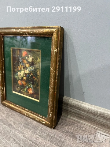 Антикварна картина, 2 бр., снимка 7 - Картини - 54303852