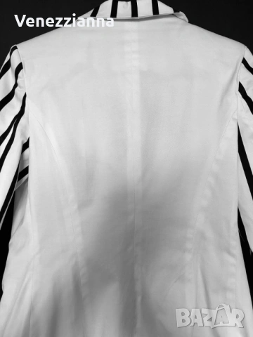 Дамско Сако Бяло и Черно р-р 38 НОВО, снимка 3 - Сака - 54134916