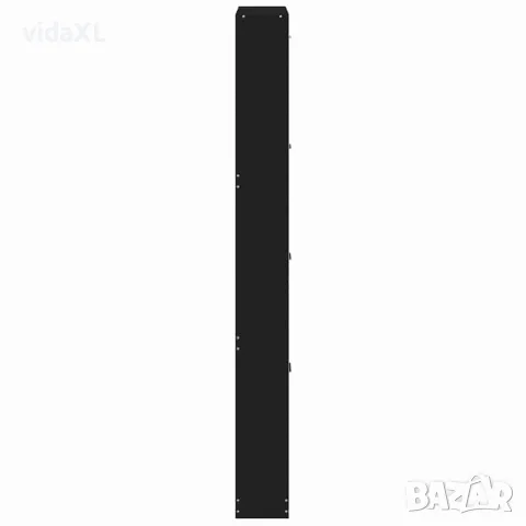 vidaXL Шкаф за обувки, черен, 59x17x150 см, инженерно дърво, снимка 5 - Шкафове - 56147130