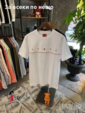Hugo Boss Мъжка Тениска👕Мъжка Блуза С Къс Ръкав Хуго Бос - Бяла Или Черна Код SK2036