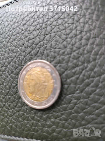 Монета 2 евро с облика на Данте Алигиери, снимка 3 - Нумизматика и бонистика - 54267430