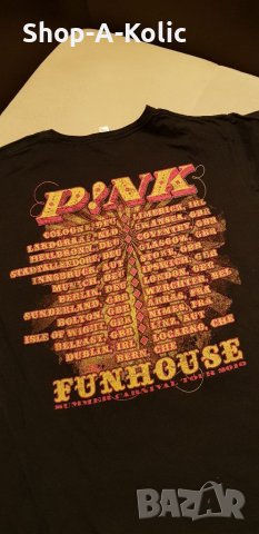 Vintage PINK Funhouse Tour 2010 Tee, снимка 2 - Тениски - 38052058