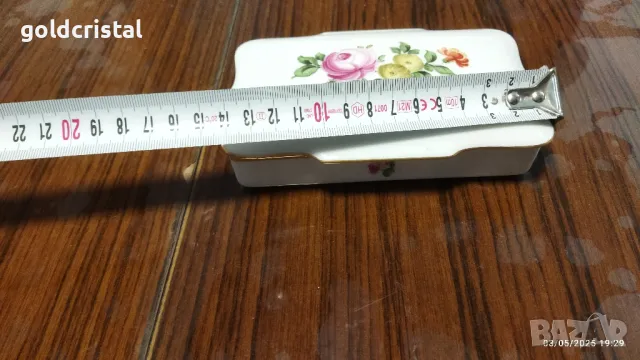 Стар порцелан кутия за бижута , снимка 3 - Антикварни и старинни предмети - 50147738