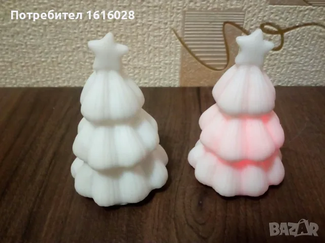 Светещи лампи Коледни елхички., снимка 2 - Детски нощни лампи - 36172079