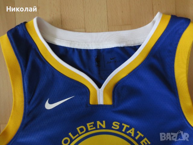 Nike Klay Thompson Royal Golden State Warriors Jersey, снимка 7 - Спортни дрехи, екипи - 37317156