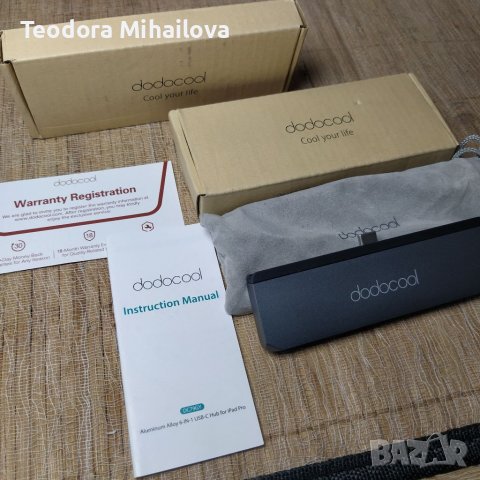 2 броя Адаптер  USB HUB 6 in 1 Dodocool , снимка 2 - Кабели и адаптери - 38486160