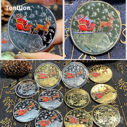 Честита Коледа / Merry Christmas - Монета, снимка 2 - Нумизматика и бонистика - 31323215