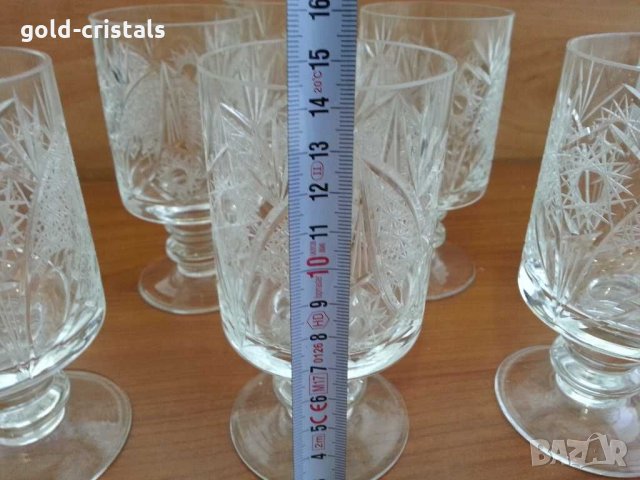 Ретро кристални чаши , снимка 5 - Антикварни и старинни предмети - 29704625