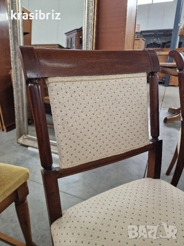 Масивна Разтегателна Трапезна Маса с 6-стола-внос от Германия!, снимка 6 - Маси - 54189098