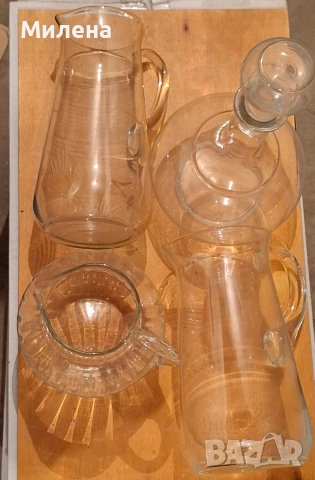 Стъклени фруктиери, йенски съдове, вази, кани, купи, снимка 15 - Чинии - 48989149