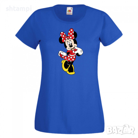 Дамска тениска Minnie Mouse 8 Подарък,Изненада,Рожден ден,, снимка 2 - Тениски - 36530828