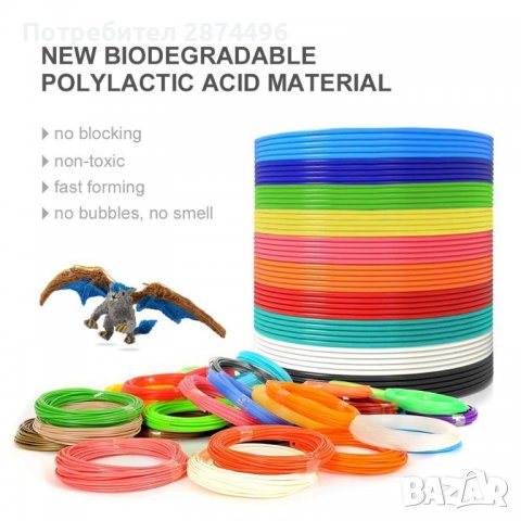 3231 Консуматив за 3D писалка  в различни цветове, снимка 6 - Други стоки за дома - 36735344