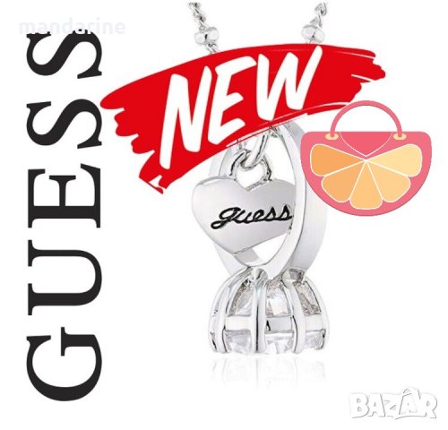 ПРОМО 🍊 GUESS 🍊 Дамско сребристо колие с кристали Swarovski WILL YOU MARRY ME? нов, снимка 12 - Колиета, медальони, синджири - 25866764