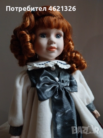 Винтидж порцеланова кукла на Х. Самюел Клер, колекционерска лимитирана серия като нова, снимка 14 - Декорация за дома - 52069202