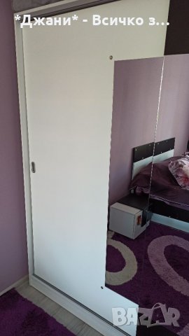 💜 Спален комплект с матрак💜♥️ черно и бяло 🤍🖤като ново, снимка 7 - Спални и легла - 36831584