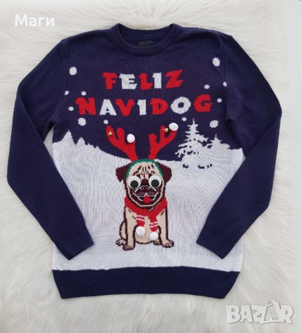 Коледен пуловер H&M размер М/Л, снимка 5 - Пуловери - 38596744