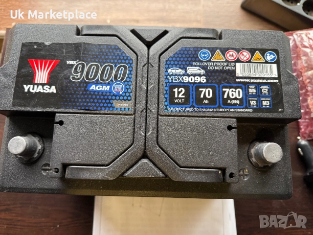 Акумулатор Yuasa AGM 70AH, снимка 2 - Аксесоари и консумативи - 54062582