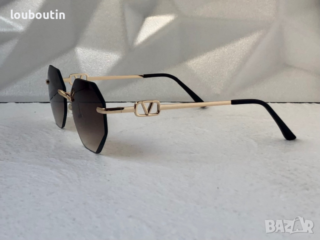 Valentino дамски слънчеви очила Осмоъгълник с верижка синджир, снимка 7 - Слънчеви и диоптрични очила - 44682891