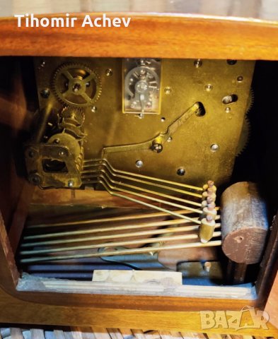Рядък античен настолен часовник MASTER с Westminster Chime, снимка 5 - Антикварни и старинни предмети - 31594898