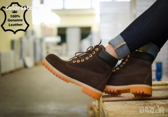  Дамски равни боти - кафяв ЕСТЕСТВЕН набук - T03 - големи номера, снимка 2 - Дамски боти - 33867267