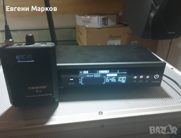 Продавам "Shure  P-6" Безжичен мониторинг със слушалки в идеално състояние., снимка 3 - Слушалки и портативни колонки - 50607122