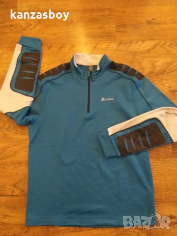 Odlo M STAND-UP COLLAR 1/2 ZIP VAL - страхотна мъжка блуза КАТО НОВА, снимка 5 - Спортни дрехи, екипи - 34970651