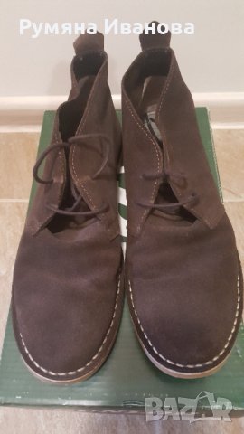 Кафяви обувки от естествен велур марка JACK & JONES, снимка 1 - Ежедневни обувки - 37563989