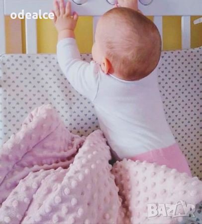 Персонализирано бебешко одеяло - двулицево + бродерия Лукс, снимка 6 - Спално бельо и завивки - 32047987
