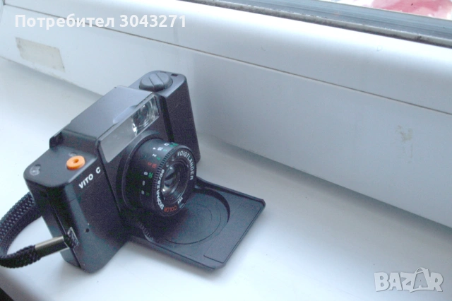 [РЯДЪК/РАБОТЕЩ] , Voigtlander Vito C с цветен обектив Skopar f/2.8 38 мм  с работеща подвижна светка, снимка 7 - Фотоапарати - 53186741