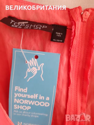 Чисто нова дамска рокля от Лондон на TOP SHOP 506, снимка 6 - Рокли - 33717997