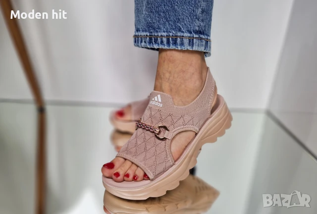 Adidas Дамски Сандали С Метален Акцент Адидас - Налични Различни Цветове Код P576, снимка 3 - Сандали - 50425654