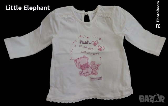 Блузка с дълъг ръкав за 3-6 мес момиченце"Disney,Pooh is the best sort of friend",Англия/нова