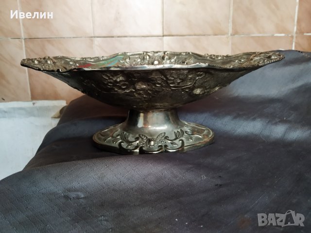 метална купа фруктиера арт деко, снимка 2 - Антикварни и старинни предмети - 30885795