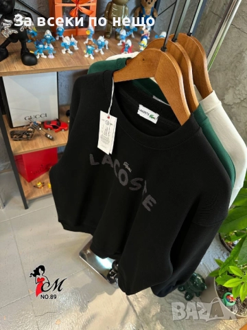 Lacoste Мъжка Памучна Блуза С Дълъг Ръкав Лакост - Налични Различни Цветове Код SK85, снимка 3 - Блузи - 52475636