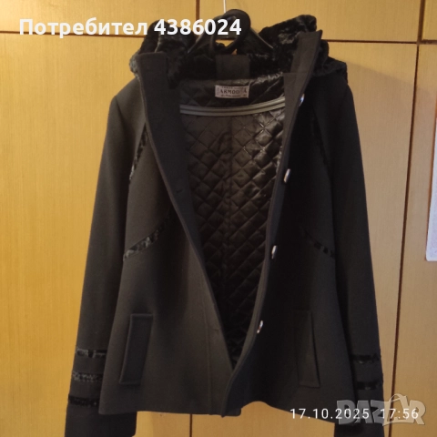 НОВО ДАМСКО ЛУКСОЗНО ПАЛТО ЧЕРНО ТУРСКО СУПЕР ЕВТИНО!, снимка 5 - Палта, манта - 52090604