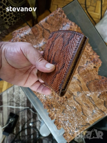 портфейл от змия питон , снимка 5 - Портфейли, портмонета - 53268019