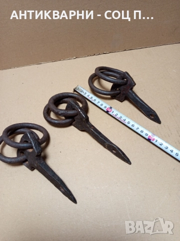 Комплект Стари Ръчно Ковани Клинци. , снимка 9 - Антикварни и старинни предмети - 51913302